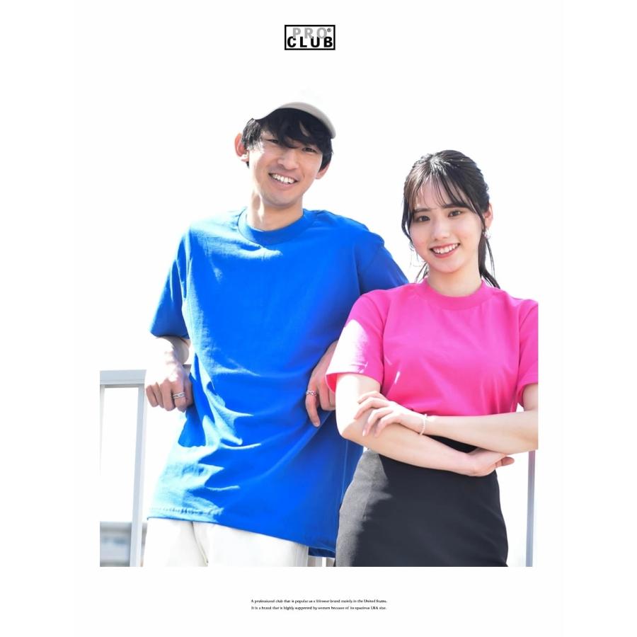 PRO CLUB プロクラブ Tシャツ メンズ 5.8オンス クルーネック コンフォート 半袖Tシャツ #102 無地 大きいサイズ 綿 USAモデル | PRO CLUB | 22