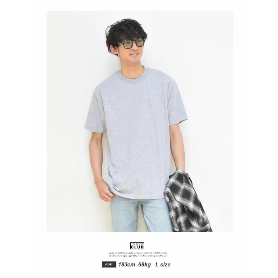 PRO CLUB プロクラブ Tシャツ メンズ 5.8オンス クルーネック コンフォート 半袖Tシャツ #102 無地 大きいサイズ 綿 USAモデル | PRO CLUB | 24