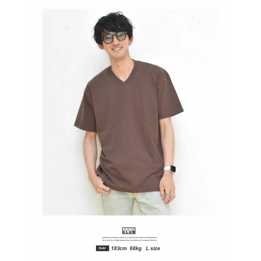 PRO CLUB（プロクラブ） Tシャツ メンズ 5.8オンス Vネック