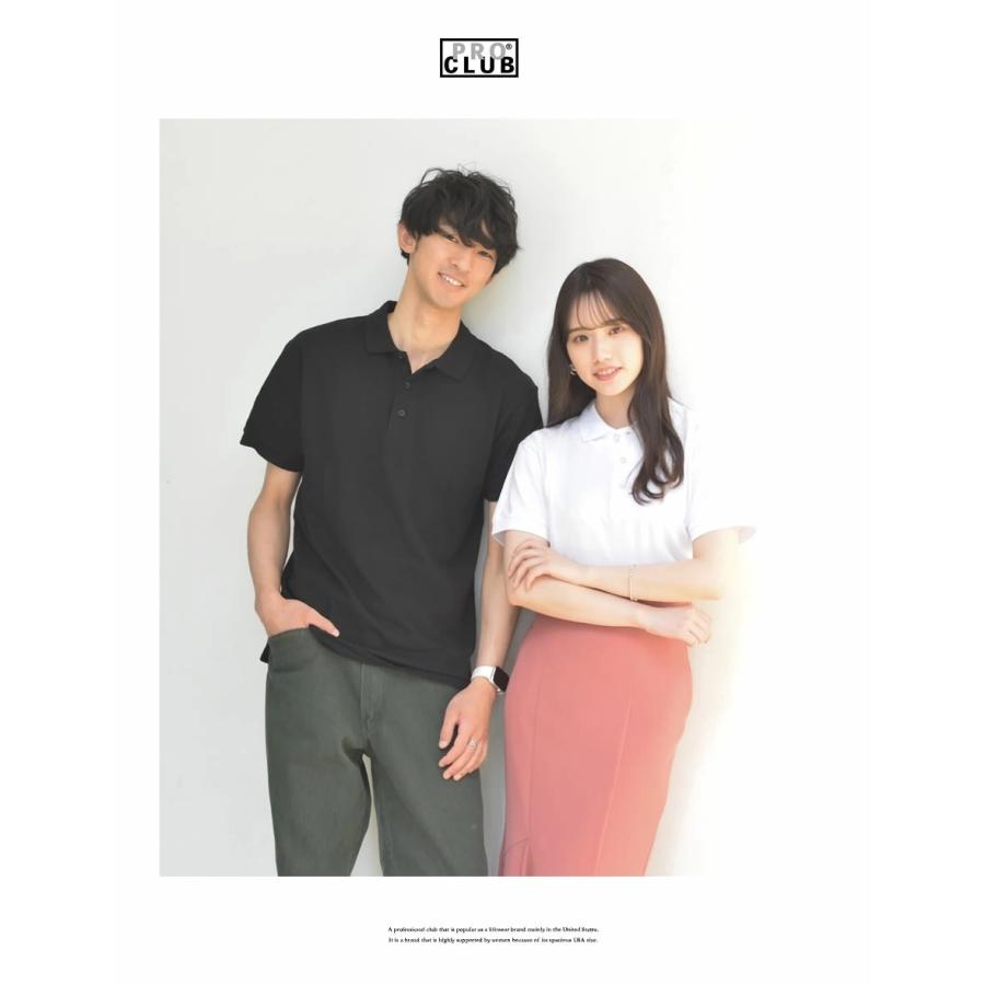 プロクラブ ポロシャツ 半袖 鹿の子 メンズ レディース 大きいサイズ 無地 綿 USAモデル PRO CLUB #121 S M L XL | PRO CLUB | 10