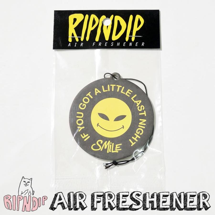 RIPNDIP リップンディップ 吊り下げ式エアフレッシュナー 芳香剤 消臭剤 ストリート ブランド USAモデル Smile Alien Air Freshener | RIPNDIP