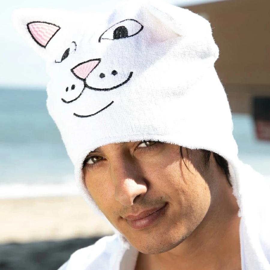 RIPNDIP リップンディップ フード付きラップタオル 190cm×110cm ビーチタオル バスタオル 湯上りタオル 大判 ストリート ブランド Lord Nerm Hooded Bath Towel | RIPNDIP | 01