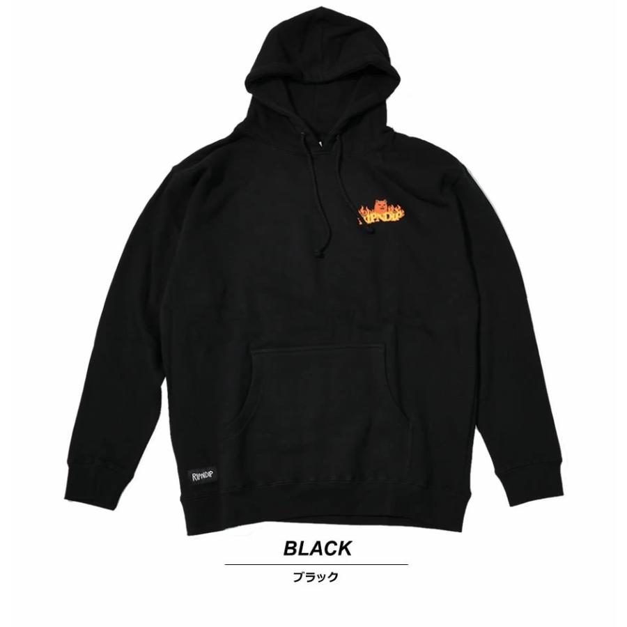 RIPNDIP リップンディップ パーカー メンズ プルオーバー スウェット 裏起毛 スケート ブランド ストリート系 おしゃれ Devils Work Hoodie ブラック | RIPNDIP | 03