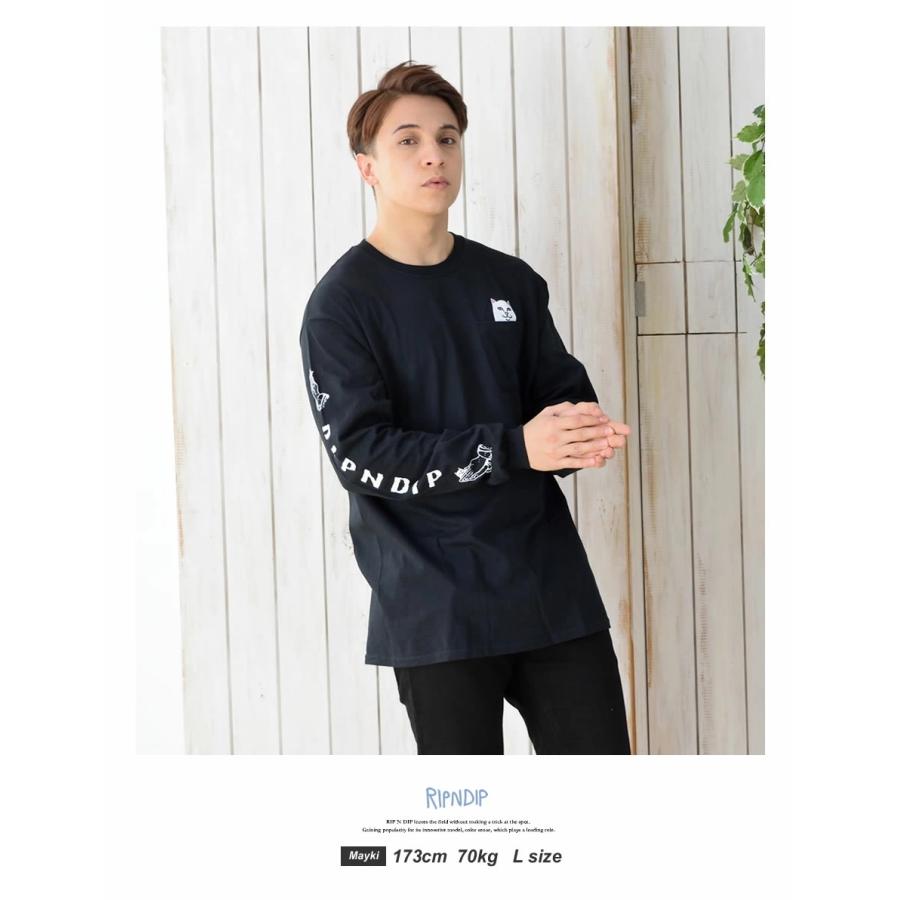 RIPNDIP リップンディップ ロンT ポケットTシャツ メンズ レディース ストリート ブランド USAモデル Lord Nermal Pocket Long Sleeve | RIPNDIP | 17
