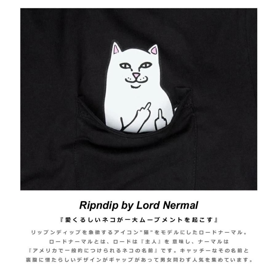 RIPNDIP リップンディップ ロンT ポケットTシャツ メンズ レディース ストリート ブランド USAモデル Lord Nermal Pocket Long Sleeve | RIPNDIP | 20