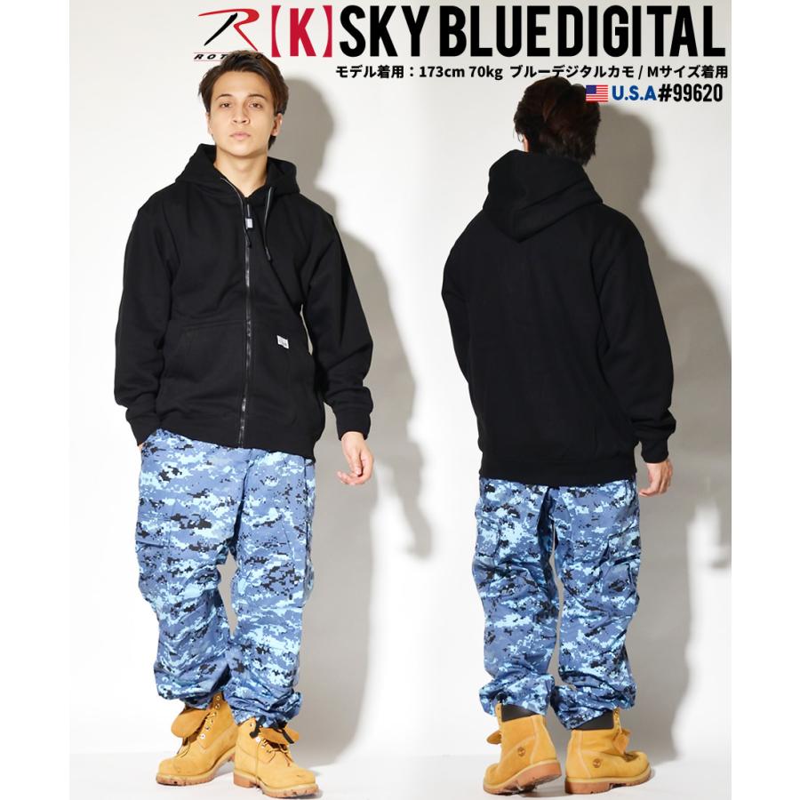 ROTHCO ロスコ カーゴパンツ メンズ レディース ワイド ミリタリーパンツ 軍パン 無地 / 迷彩柄 6ポケット タクティカルBDUパンツ | ROTHCO | 30