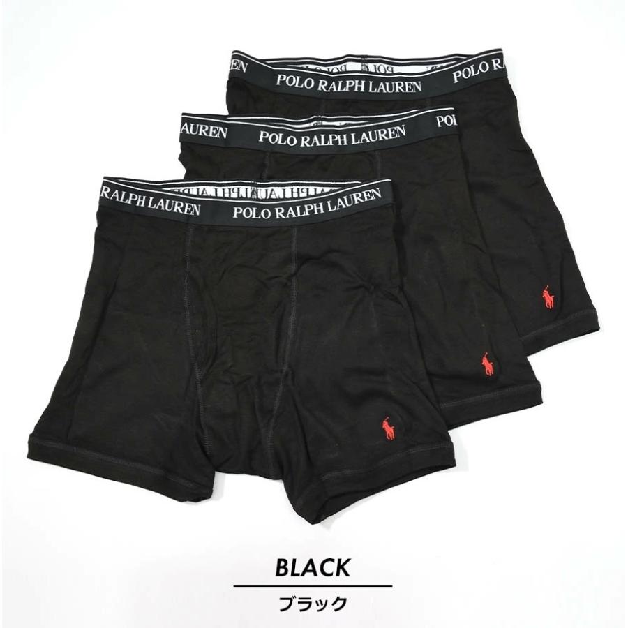 Polo Ralph Lauren ポロ ラルフローレン ボクサーパンツ 3枚組セット 前開き メンズ 下着 ボクサーブリーフ おしゃれ ブランド P3  CLASSIC FIT USA企画 | POLO RALPH LAUREN | 02