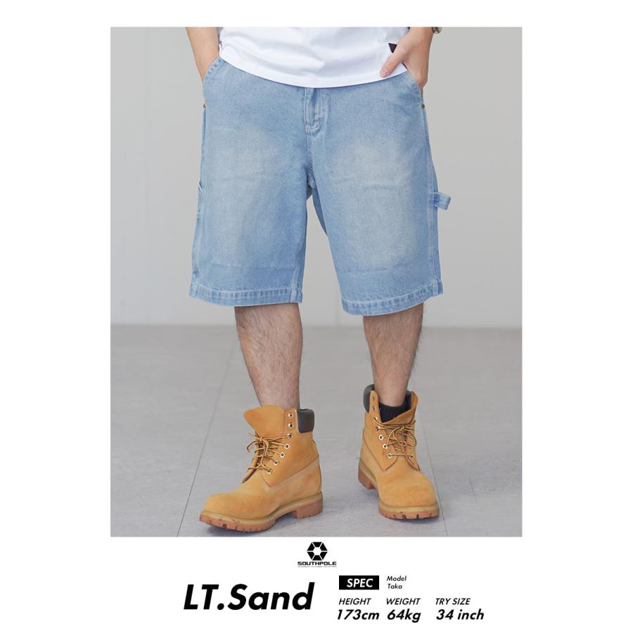 サウスポール SOUTHPOLE ペインターパンツ メンズ デニム ショーツ ジーンズ ワイドパンツ ルーズフィット ゆったり 大きいサイズ B系 ストリート 31802400 | SOUTH POLE | 07