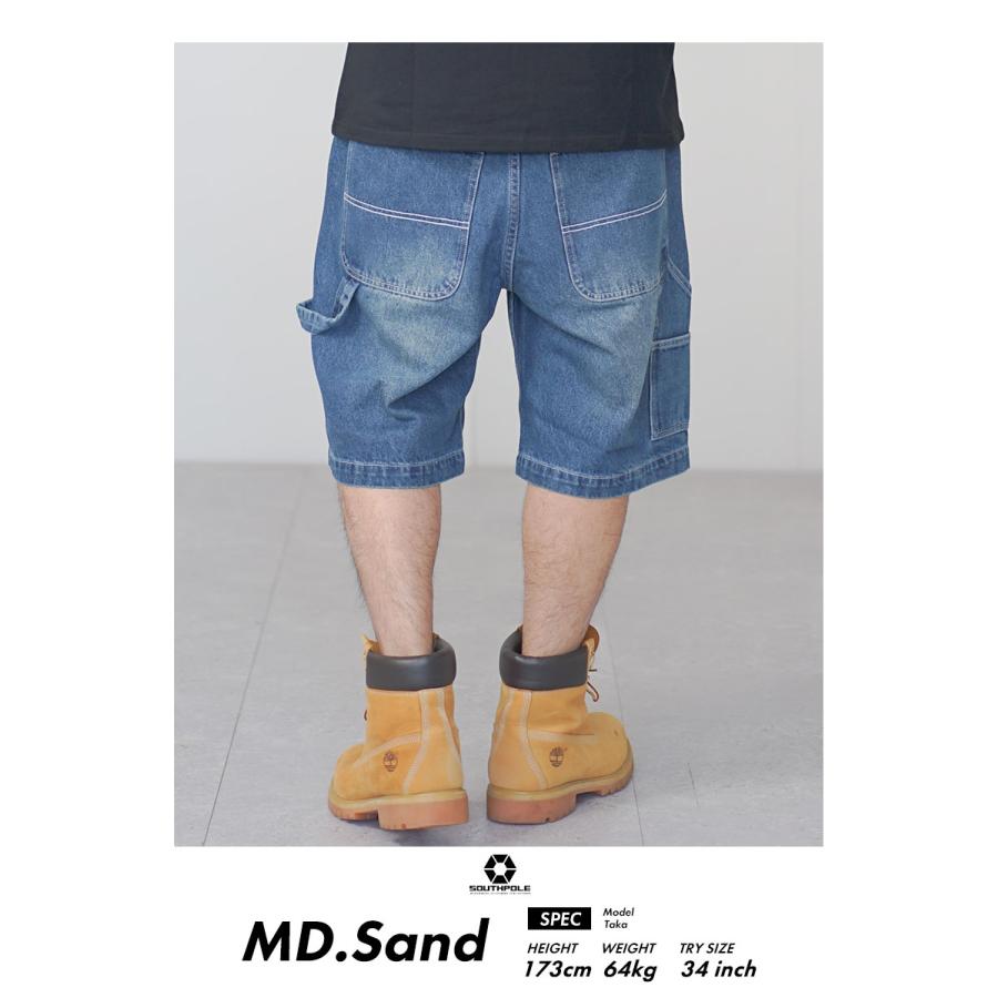 サウスポール SOUTHPOLE ペインターパンツ メンズ デニム ショーツ ジーンズ ワイドパンツ ルーズフィット ゆったり 大きいサイズ B系 ストリート 31802400 | SOUTH POLE | 10