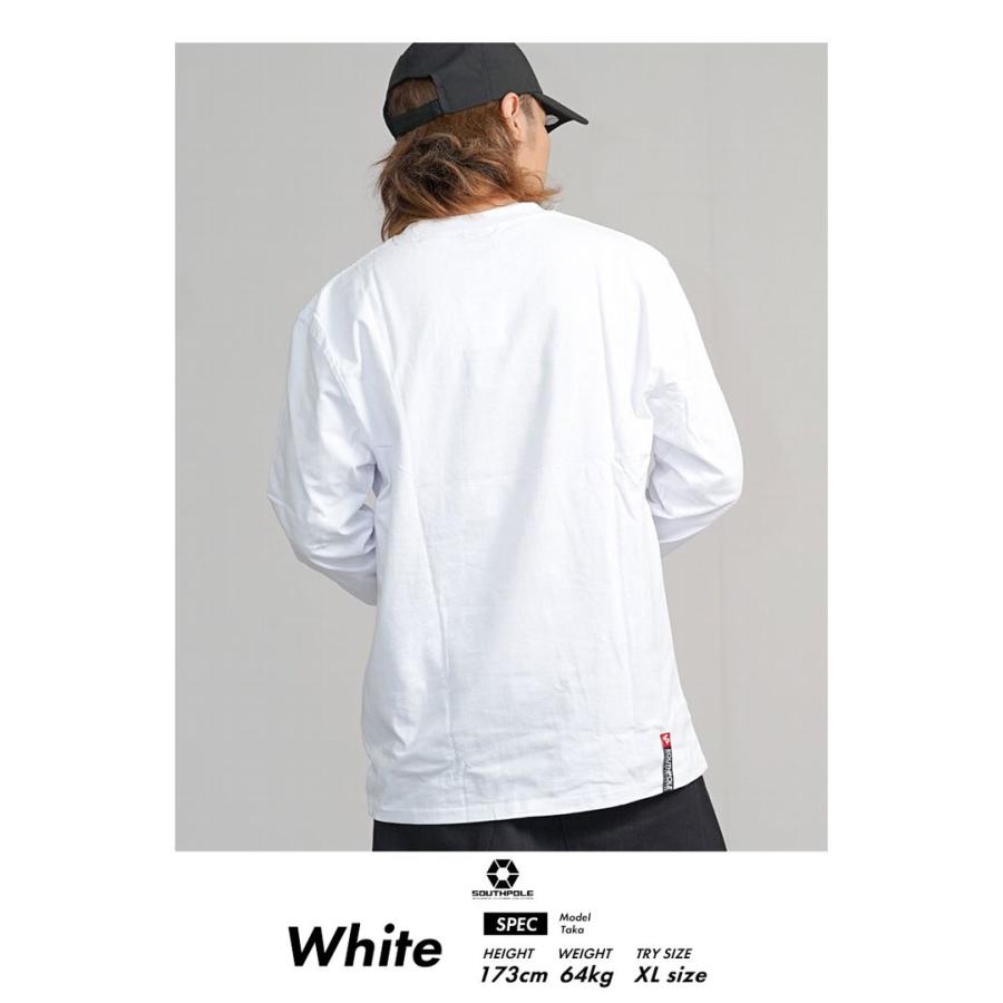 サウスポール SOUTHPOLE tシャツ メンズ 長袖 Tシャツ ロンT メンズ 無地 ベーシック ストリート ファッション 大きいサイズ L XL 2XL LL 3L 11131002 | SOUTH POLE | 04