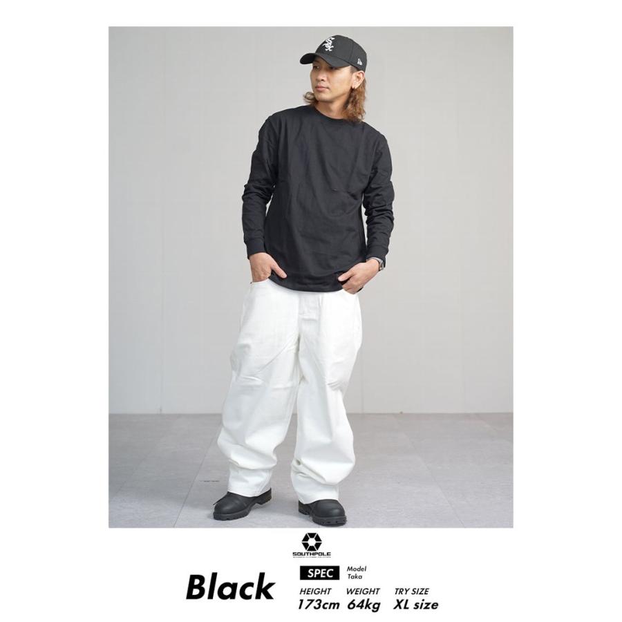 サウスポール SOUTHPOLE tシャツ メンズ 長袖 Tシャツ ロンT メンズ 無地 ベーシック ストリート ファッション 大きいサイズ L XL 2XL LL 3L 11131002 | SOUTH POLE | 09
