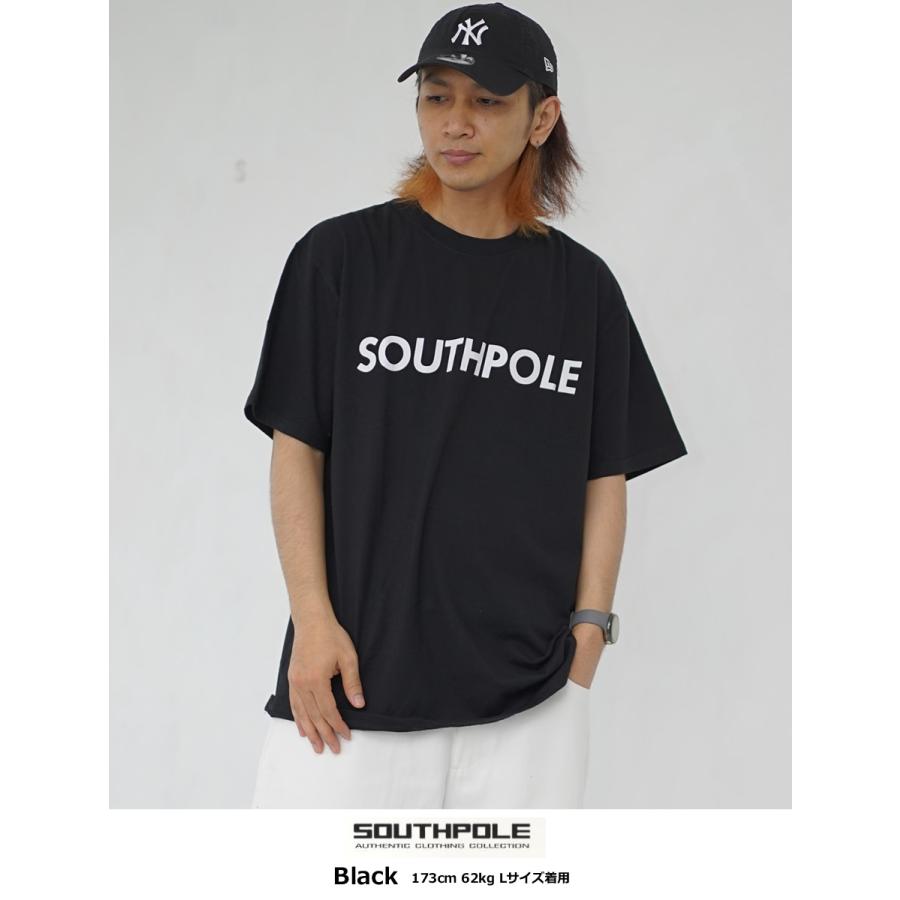 サウスポール SOUTHPOLE Tシャツ メンズ 半袖 大きいサイズ 厚手 ヘビーウェイト ヘビーオンス ベーシックロゴ 11122001 | SOUTH POLE | 02