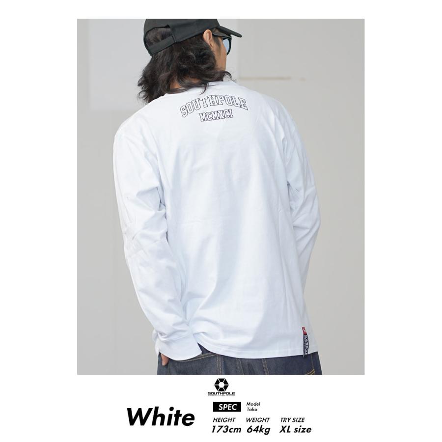 サウスポール SOUTHPOLE Tシャツ メンズ 長袖 無地 ベーシック ストリート ファッション USモデル 大きいサイズ L XL 2XL LL 3L | SOUTH POLE | 07