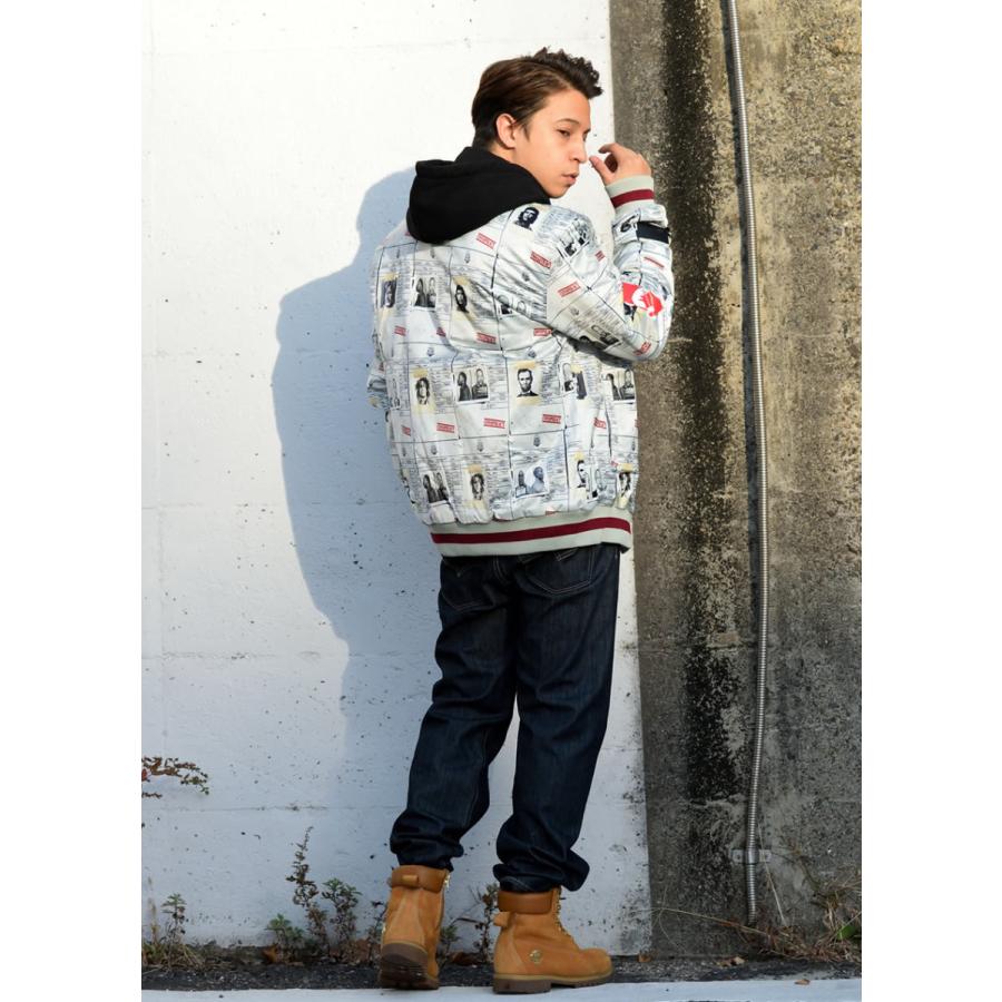 スタジャン スタジアムジャケット メンズ アウター 中綿入り 総柄 オールオーバーフォトプリントスタジアムジャンパー 大きいサイズ |  | 03