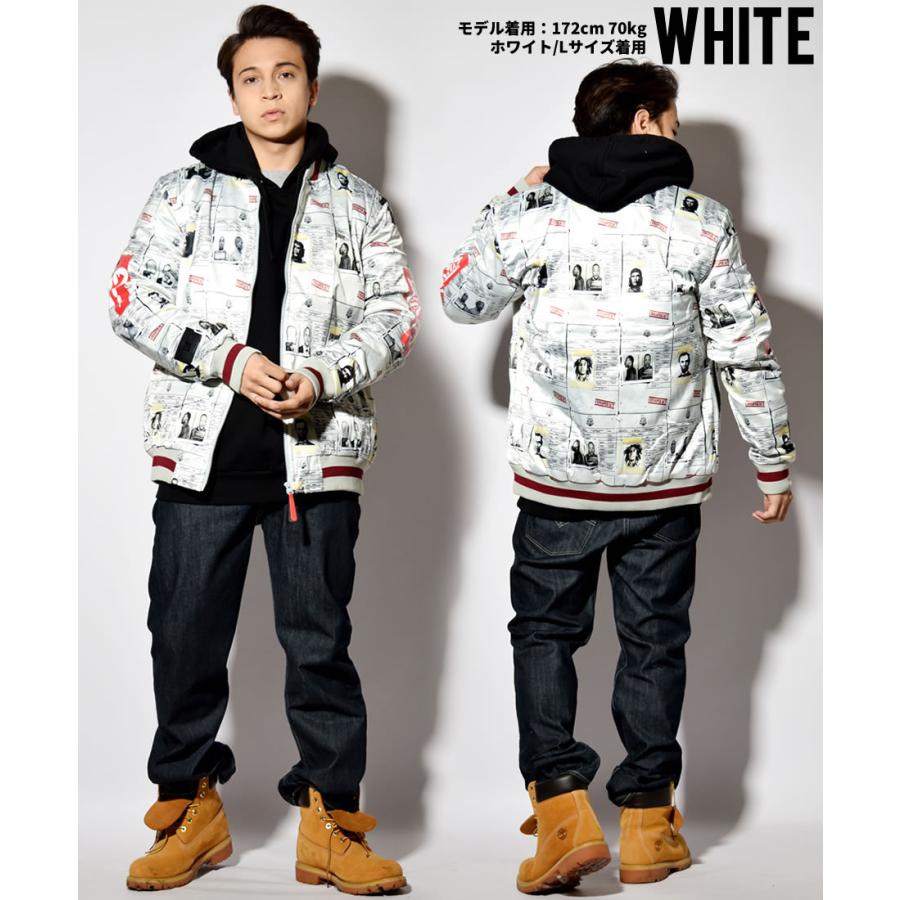 スタジャン スタジアムジャケット メンズ アウター 中綿入り 総柄 オールオーバーフォトプリントスタジアムジャンパー 大きいサイズ |  | 04