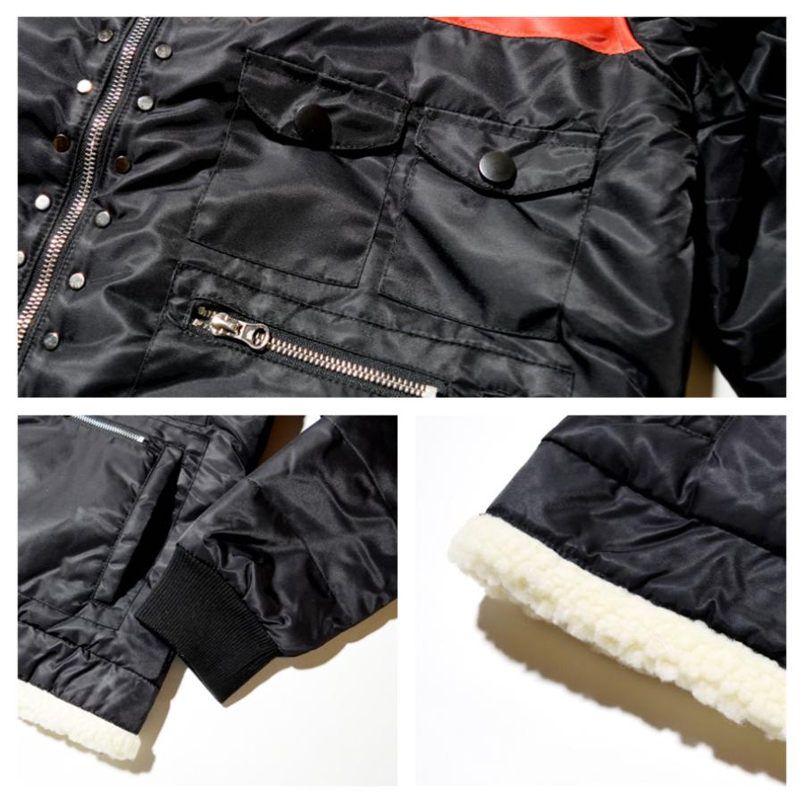 ミリタリージャケット フライトジャケット メンズ アウター 中綿 B-15 ボンバージャケット 大きいサイズ |  | 09