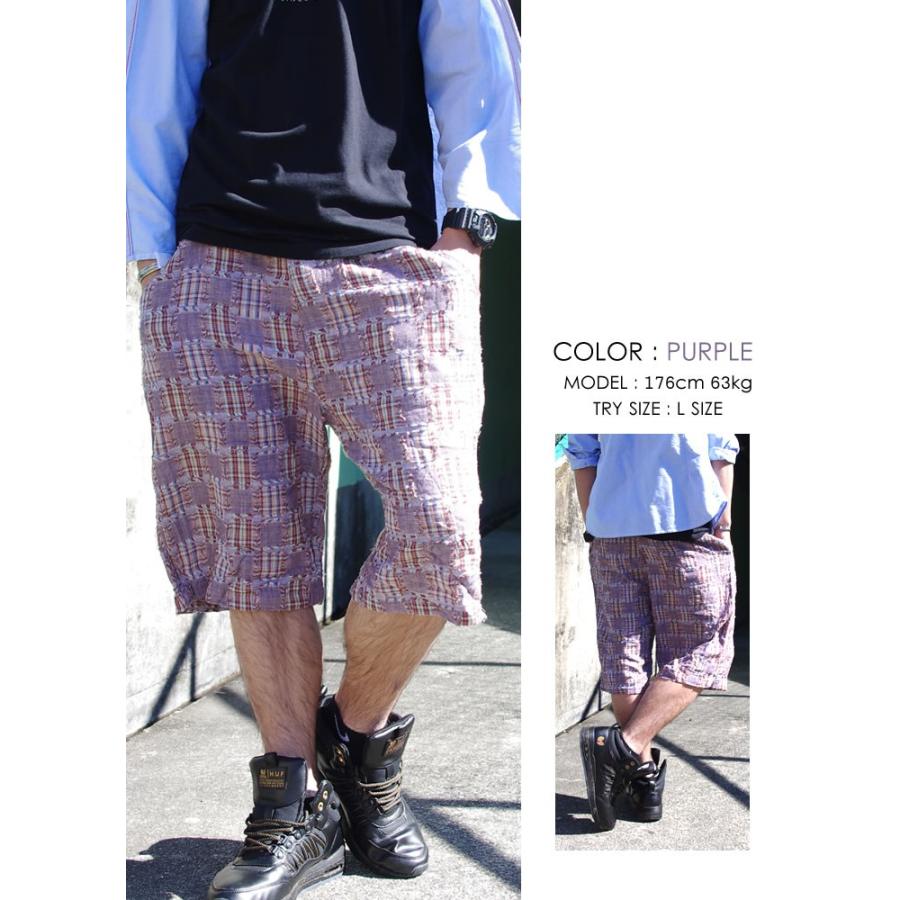 シックスプーキー ハーフパンツ ショートパンツ メンズ SICK SPOOKY チェック柄パッチワークショーツ |  | 04