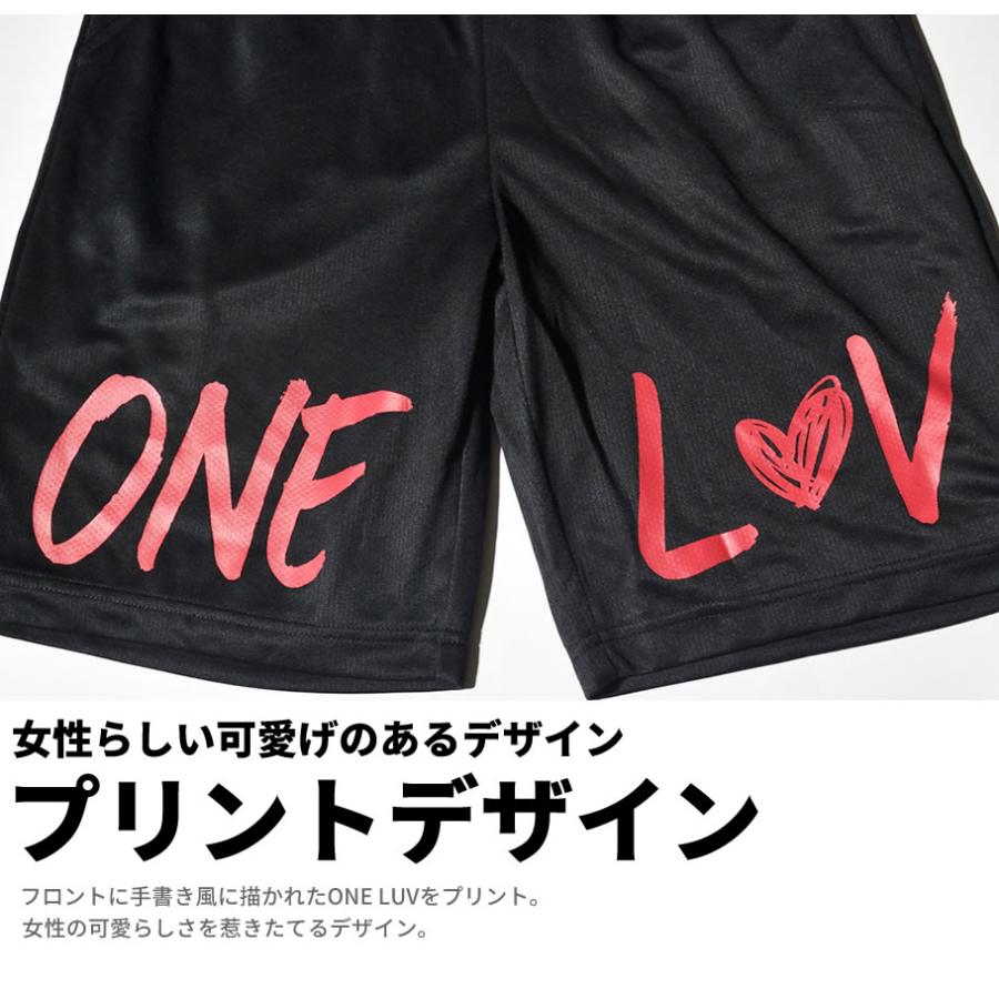 ショータイム SHOOWTIME バスケット ハーフパンツ バスパン メッシュジャージ 下 メンズ レディース ハート プリント ストリート系 ダンス |  | 05