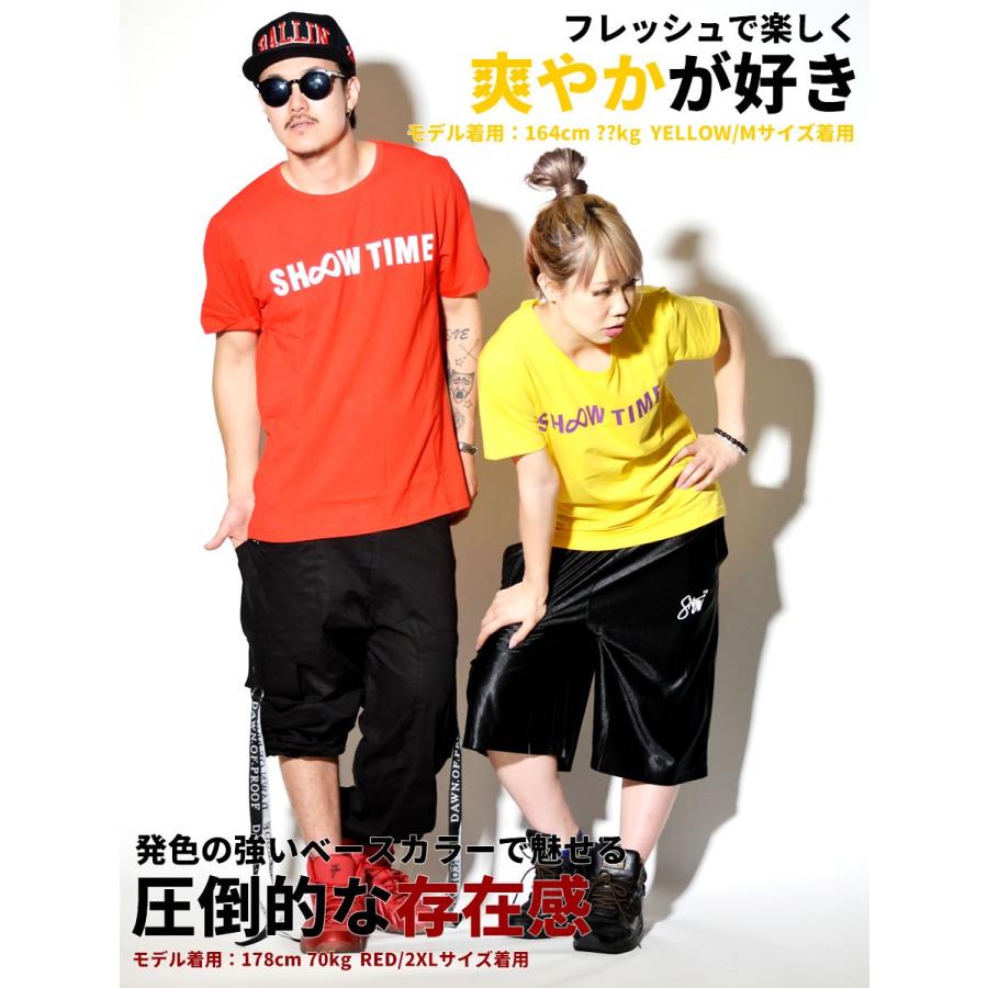 Tシャツ 半袖 メンズ レディース ロゴプリントストレッチTシャツ ストリート ダンス フィットネスウェア ペアルック カップル お揃い |  | 01