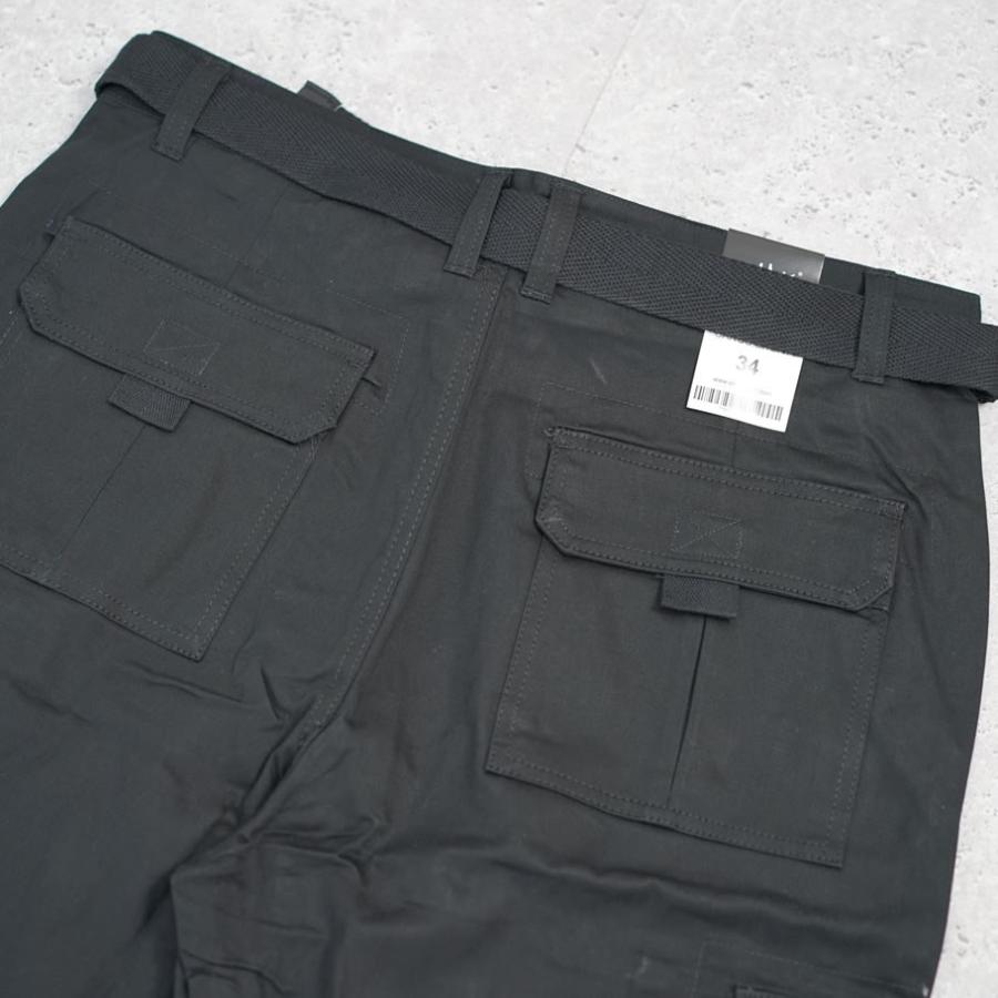 SHAKA WEAR シャカウェア カーゴ ショートパンツ ハーフパンツ メンズ ウェブベルト付き TWILL CARGO SHORTS ブラック | SHAKA WeAR | 07