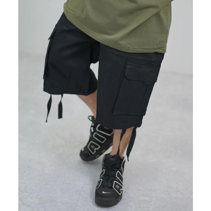 SHAKA WEAR シャカウェア カーゴ ショートパンツ ハーフパンツ メンズ ウェブベルト付き TWILL CARGO SHORTS ブラック | SHAKA WeAR | 08