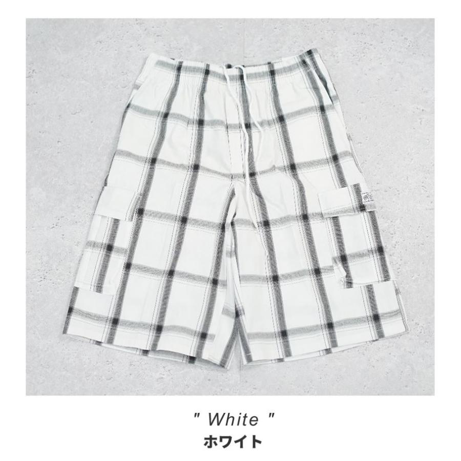 SHAKA WEAR シャカウェア チェック カーゴ ショートパンツ ハーフパンツ メンズ PLAID SHORTS ホワイト | SHAKA WeAR | 02