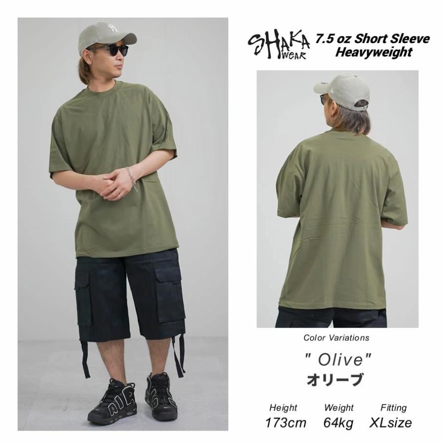 SHAKA WEAR シャカウェア 7.5オンス マックス ヘビーウェイト Tシャツ メンズ 半袖 オーバーサイズ 無地 7.5oz MAX HEAVYWEIGHT SHORT SLEEVE｜deep｜20