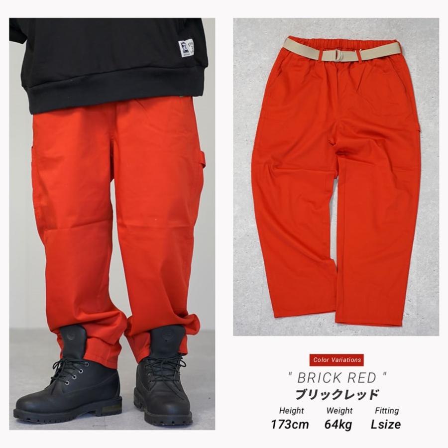 カラー ペインターパンツ メンズ ベルト付き デニム バギーパンツ ワイドパンツ イージーパンツ 裾上げ済み |  | 14