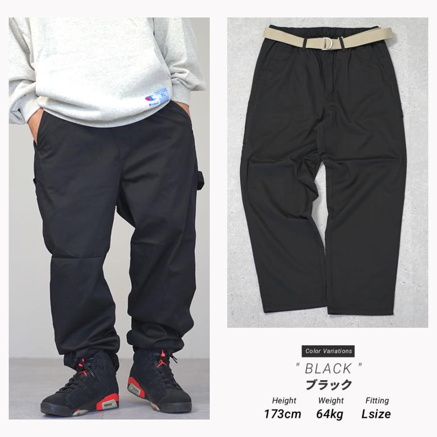 カラー ペインターパンツ メンズ ベルト付き デニム バギーパンツ ワイドパンツ イージーパンツ 裾上げ済み |  | 08