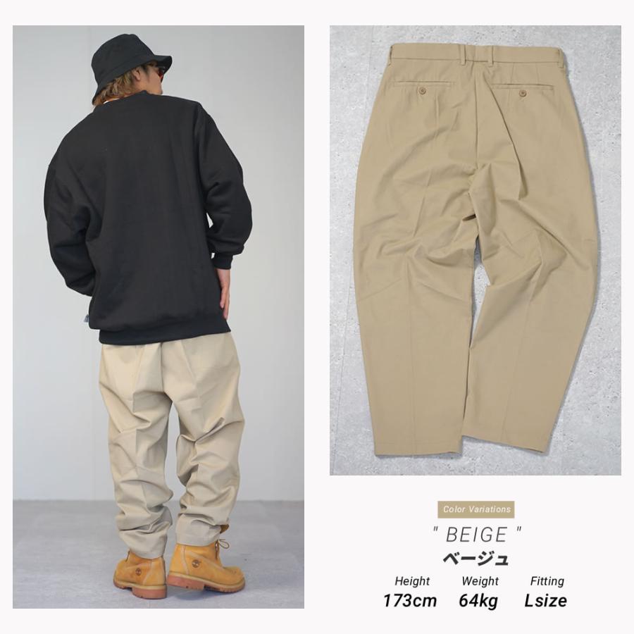 ワイド ツータック チノパンツ メンズ チノパン タックパンツ ワイドパンツ 裾上げ済み |  | 05