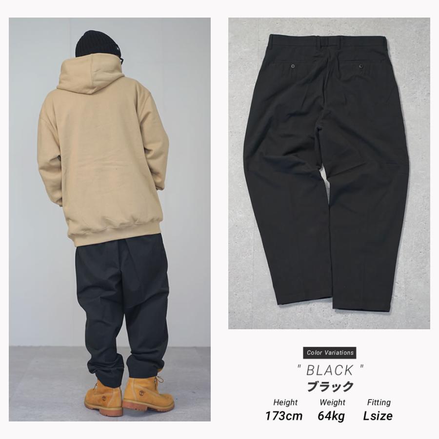 ワイド ツータック チノパンツ メンズ チノパン タックパンツ ワイドパンツ 裾上げ済み |  | 09