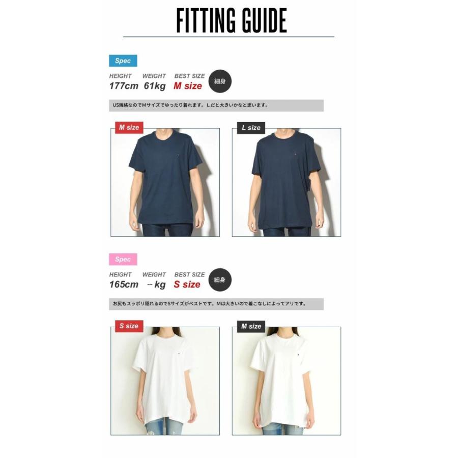 トミーヒルフィガー Tシャツ 半袖 メンズ レディース オーバーサイズ 薄手 ロゴ ワンポイント USAモデル TOMMY HILFIGER BASIC CORE FLAG S/S TEE | TOMMY HILFIGER | 26