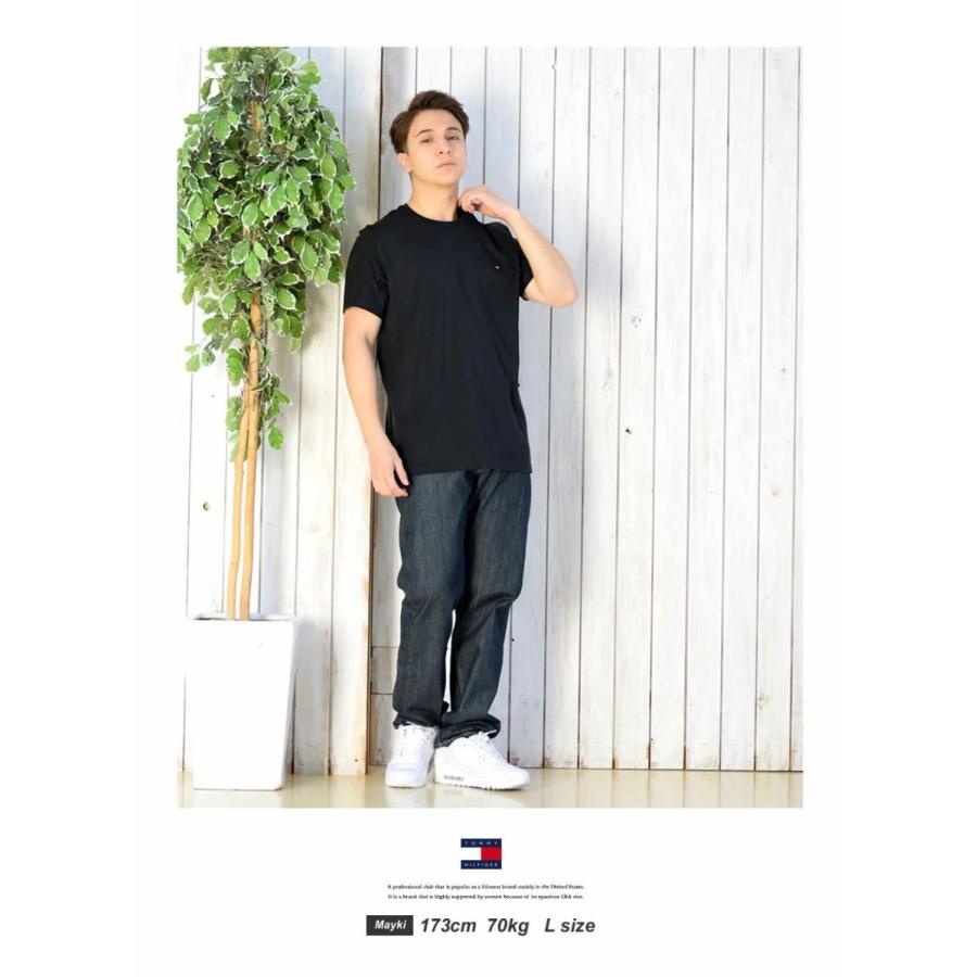 トミーヒルフィガー Tシャツ 半袖 メンズ レディース オーバーサイズ 薄手 ロゴ ワンポイント USAモデル TOMMY HILFIGER BASIC CORE FLAG S/S TEE | TOMMY HILFIGER | 17