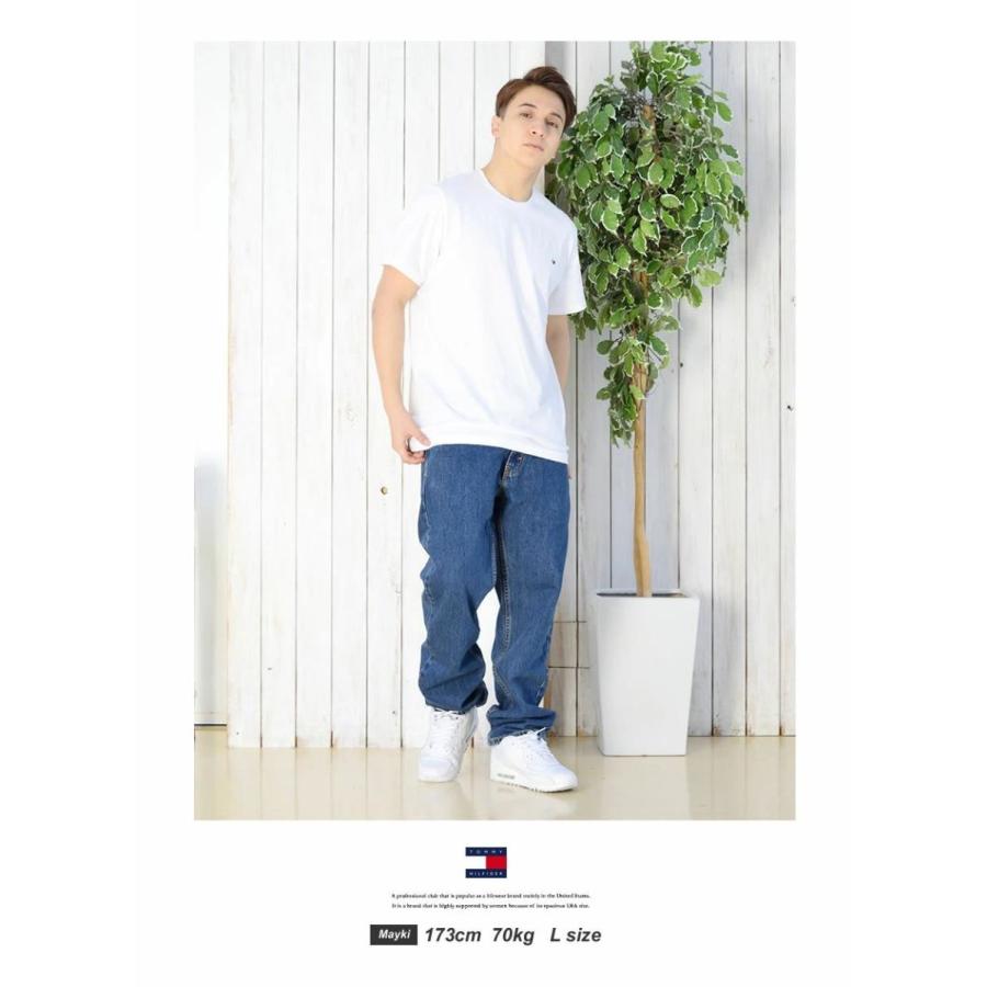 トミーヒルフィガー Tシャツ 半袖 メンズ レディース オーバーサイズ 薄手 ロゴ ワンポイント USAモデル TOMMY HILFIGER BASIC CORE FLAG S/S TEE | TOMMY HILFIGER | 18