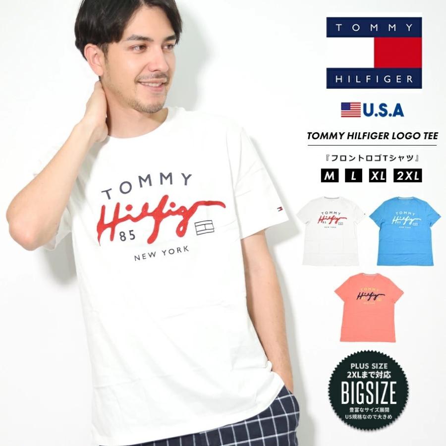 正規取扱店】 アメリカ輸入 トミーフィルガー Tシャツ ロゴ刺繍 XL