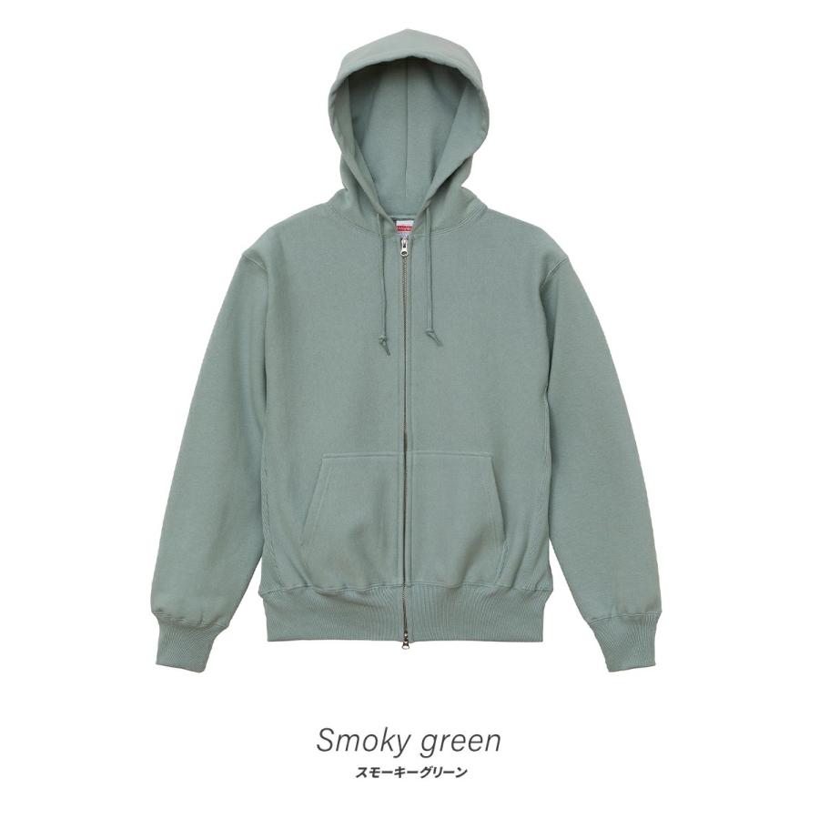 United Athle ユナイテッドアスレ パーカー メンズ レディース 12oz 12オンス ヘビーウェイト スウェット フルジップ パーカー 裏起毛 厚手 5762-01 | United Athle | 11