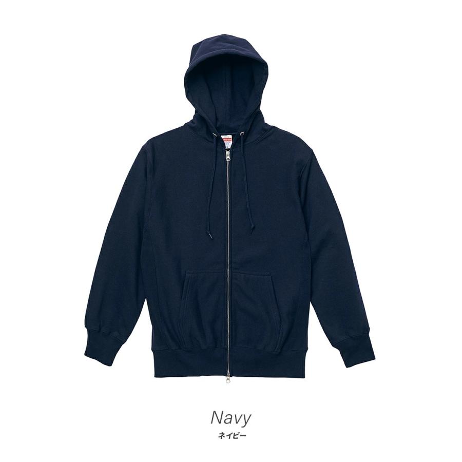 United Athle ユナイテッドアスレ パーカー メンズ レディース 12oz 12オンス ヘビーウェイト スウェット フルジップ パーカー 裏起毛 厚手 5762-01 | United Athle | 08