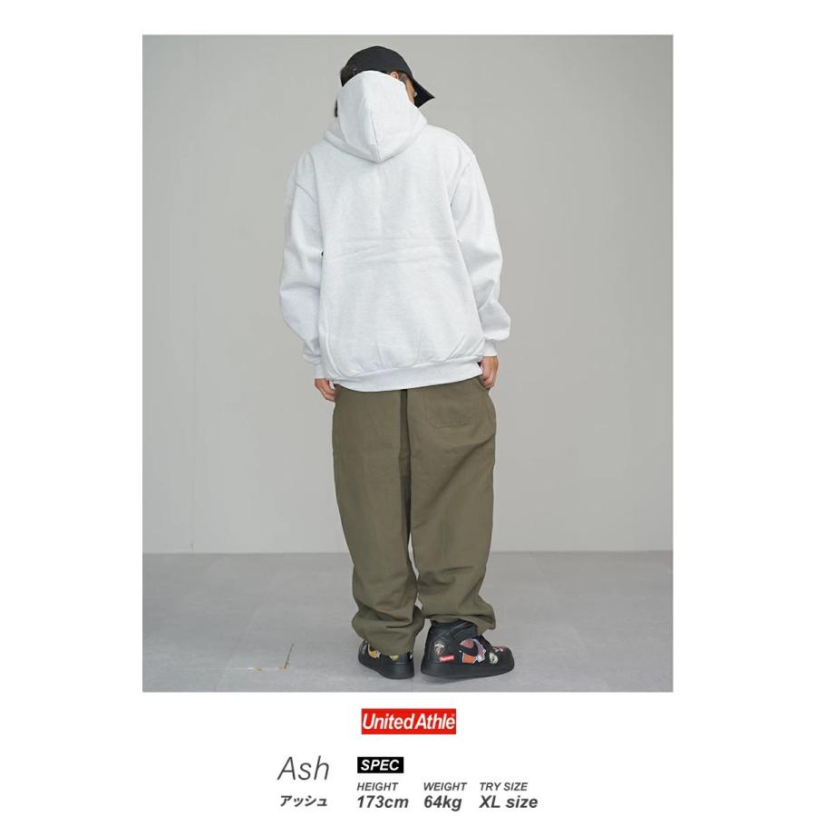 United Athle ユナイテッドアスレ パーカー メンズ レディース 15oz 15オンス マグナムウェイト スウェット プルオーバー パーカー 裏起毛 厚手 5798-01 | United Athle | 02