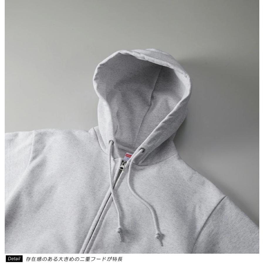 United Athle ユナイテッドアスレ パーカー メンズ レディース 15oz 15オンス マグナムウェイト スウェット フルジップ パーカー 裏起毛 厚手 5797-01 | United Athle | 08
