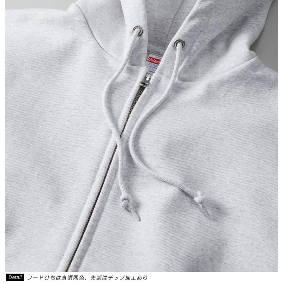 United Athle ユナイテッドアスレ パーカー メンズ レディース 15oz 15オンス マグナムウェイト スウェット フルジップ パーカー 裏起毛 厚手 5797-01 | United Athle | 09