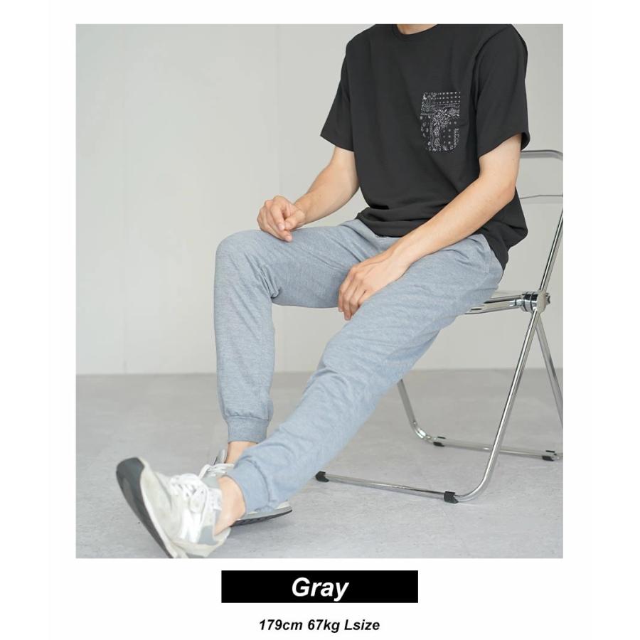 スウェット ジョガーパンツ メンズ 裏毛 アンクル丈 スリム テーパード 薄手 ライトオンス カジュアル おしゃれ ブランド 人気 春 夏 |  | 05