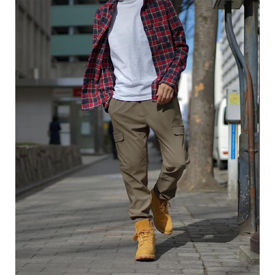 カーゴパンツ メンズ 接触冷感 ストレッチ スリム テーパードパンツ 涼しい ゴルフ リラックス 楽ちん おしゃれ 快適 裾上げ済み ズボン 春 夏 |  | 09