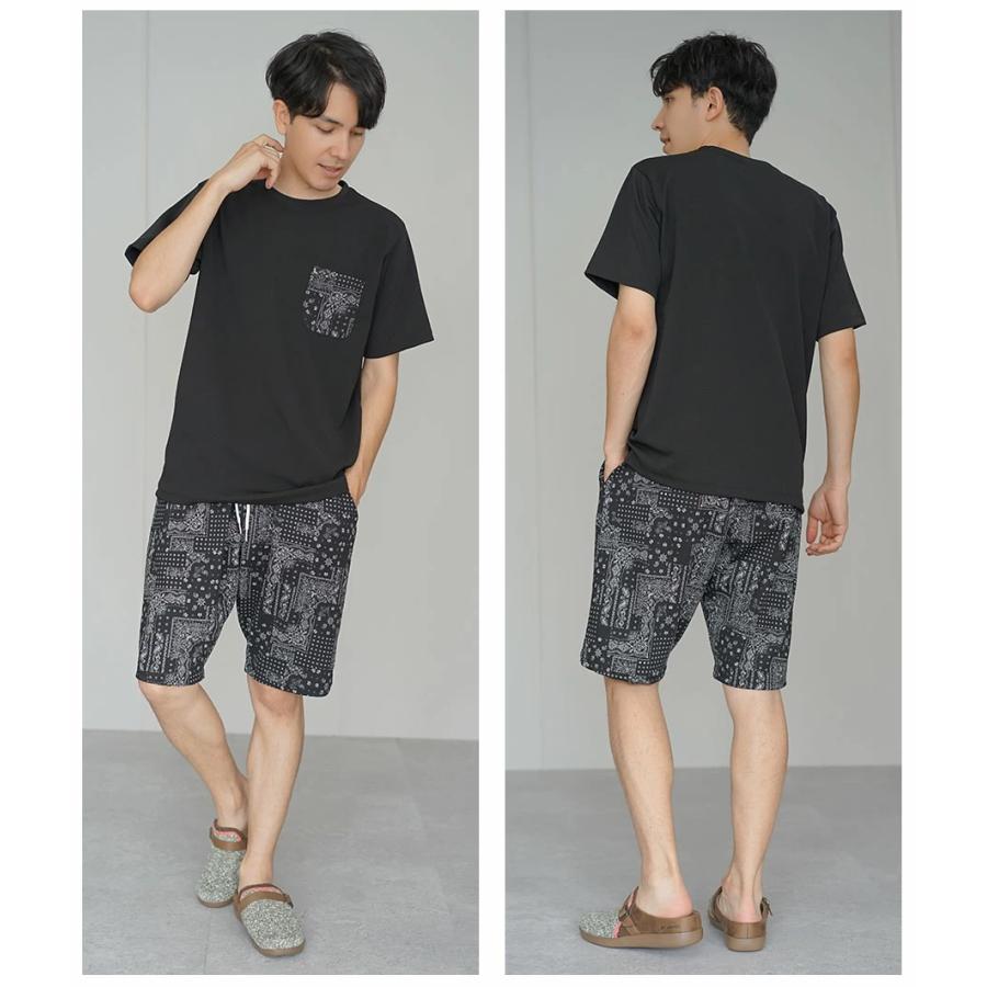 ドライ ワッフル ショートパンツ ハーフパンツ メンズ ボタニカル柄 バンダナ柄 速乾 ストレッチ サイズ調整可 カジュアル おしゃれ ブランド 人気 春 夏 |  | 08