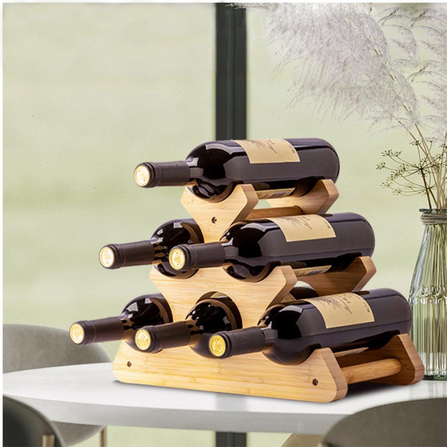 木製 ワインラック ワインホルダー 収納 ワイン シャンパン ボトル 収納 ウッド ケース スタンド インテリア akni1245