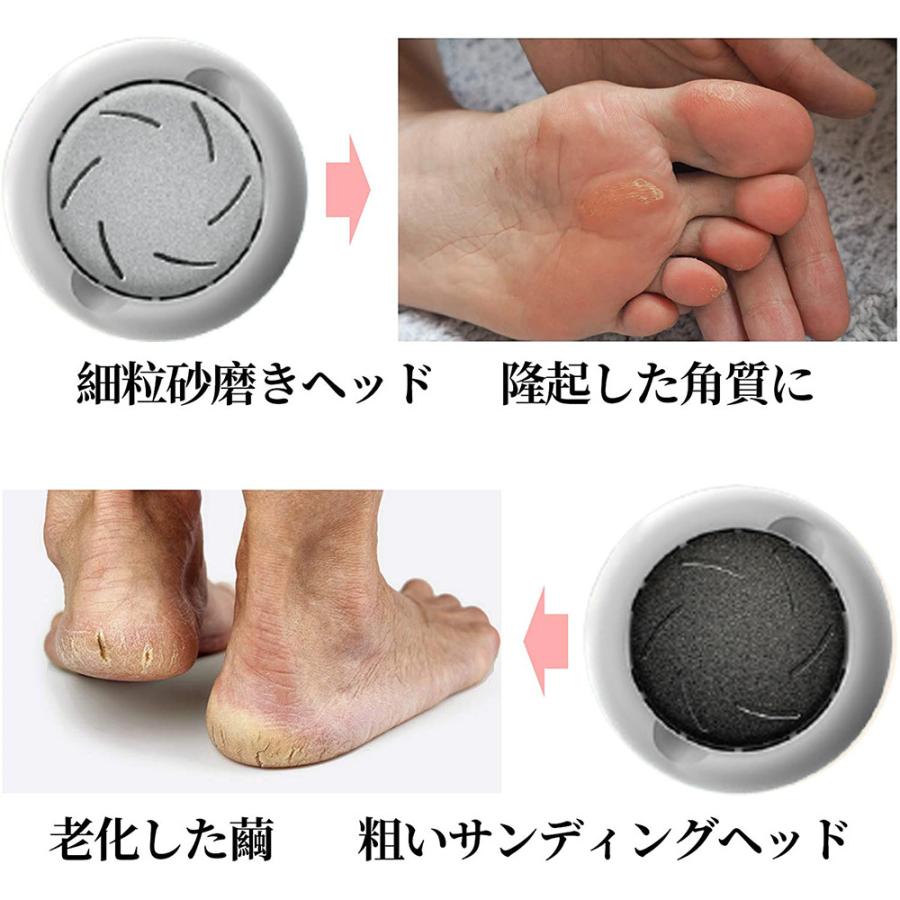 電動角質リムーバー 角質ケア かかと 3段階スピード 輸入 3つローラー かかとケア 防水 真空吸引 かかと角質除去足裏用 足ケア Usb充電式 足裏角質ケア