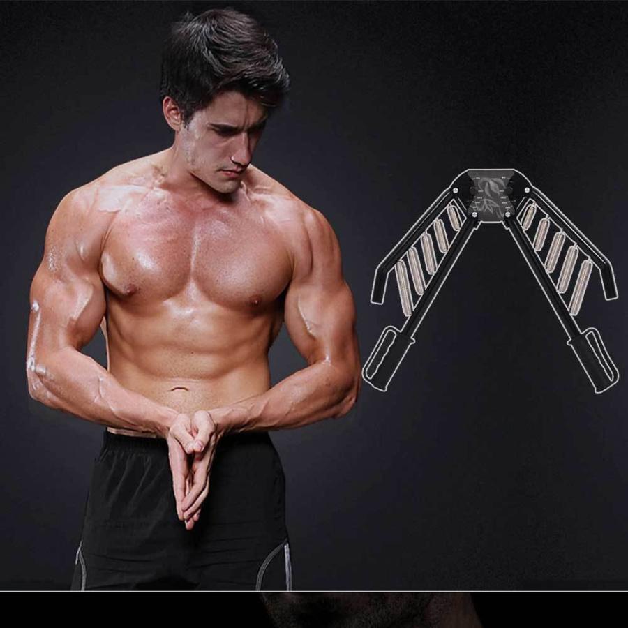 進化版マッスルビルダー 大胸筋トレーニング アームバー 筋トレグッズ エキスパンダー 胸筋 腕 手首 背筋 トレーニング器具 A Mas1255 Deepark 通販 Yahoo ショッピング