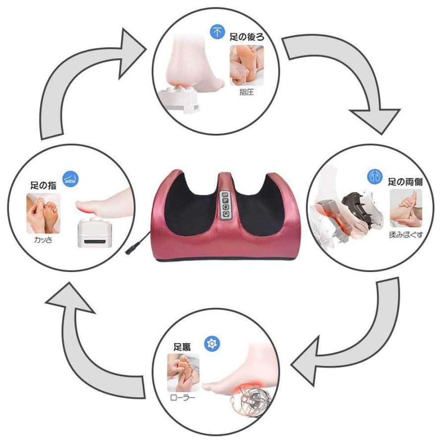 足裏マッサージ器 足 あし 足裏 フット ふくらはぎ マッサージ 機 器 敬老の日 ヒーター つもみ玉 正規品スーパーsale 店内全品キャンペーン も む 足をいたわる手もみ感 つぼ マッサージャー 指圧