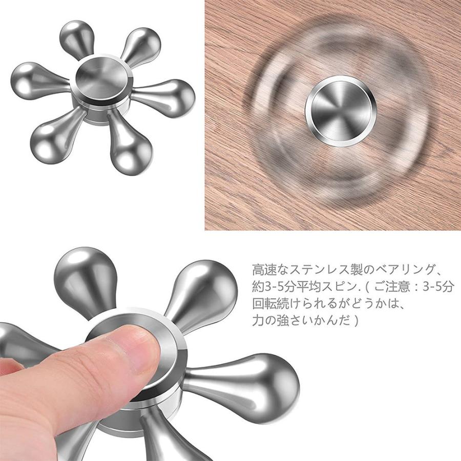 新型DIY ハンドスピナー 水道 Hand Spinner ストレス解消 6枚翼 