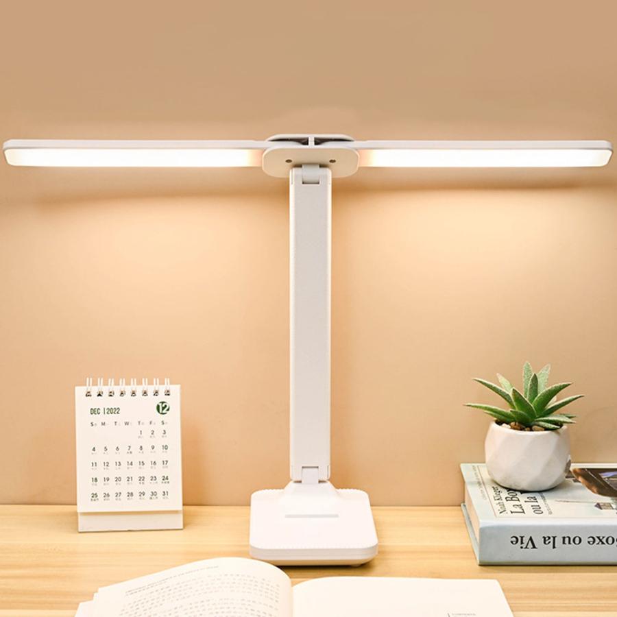 電気スタンド☆テーブル☆デスク☆証明器具☆明るい!! 卓上 スタンド デスクライト 電気スタンド LED ダブル光源 【公式通販】