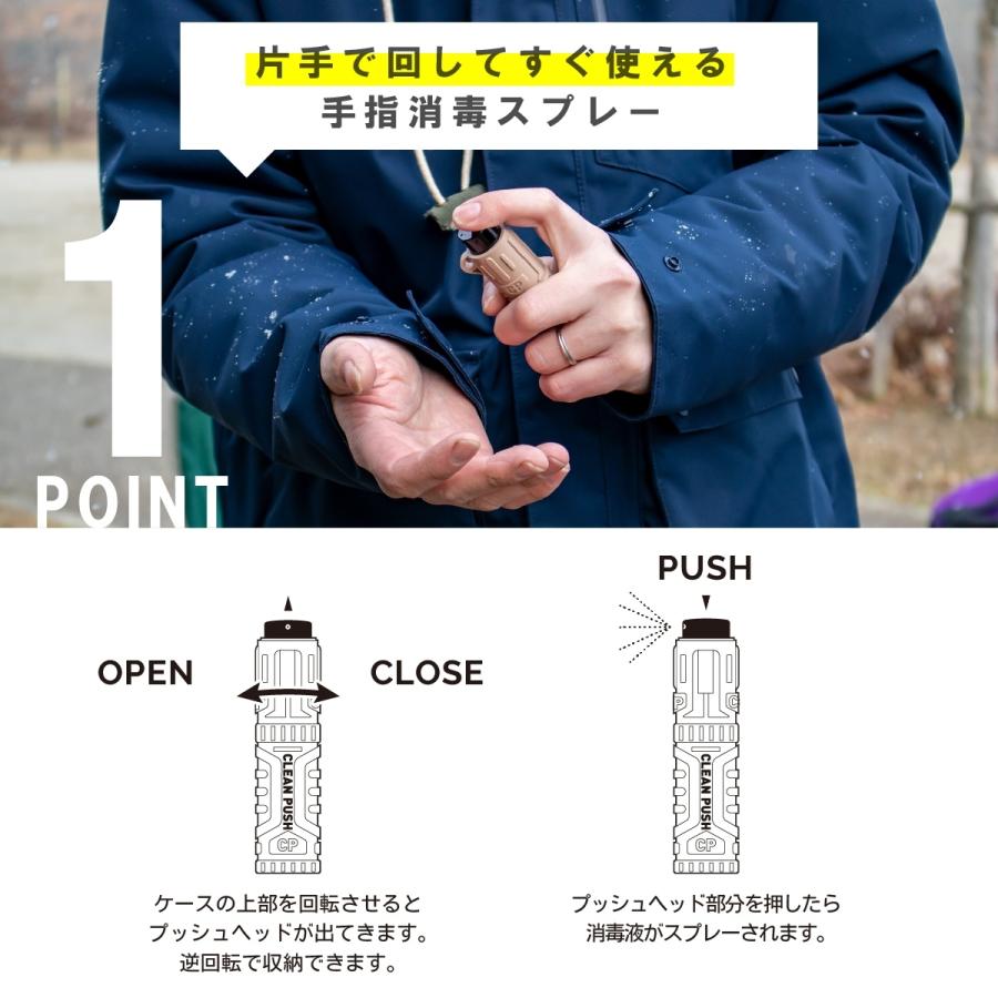 「NEW」CLEAN PUSH ／クリーンプッシュ8mL<ハンディ除菌・消毒スプレー>｜deepblue-ocean｜04